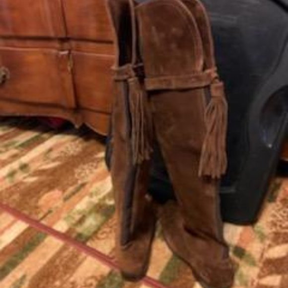 Frye Molly Suede Over the Knee Boot - Picture 7 of 14